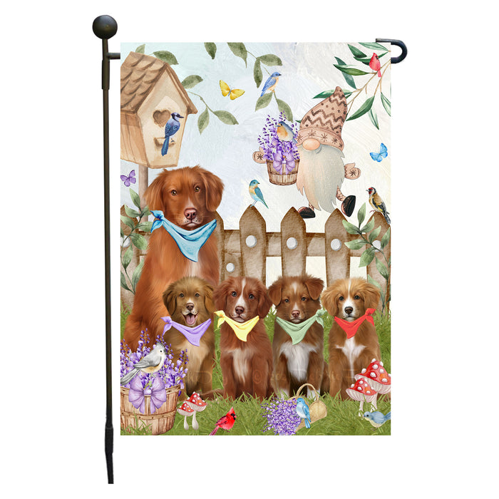 Nova Scotia Duck Tolling Retriever Dogs Garden Flag: Explore a Variety of Designs, Custom, Personalized, Weather Resistant, Double-Sided, Outdoor Garden Yard Decor for Dog and Pet Lovers
