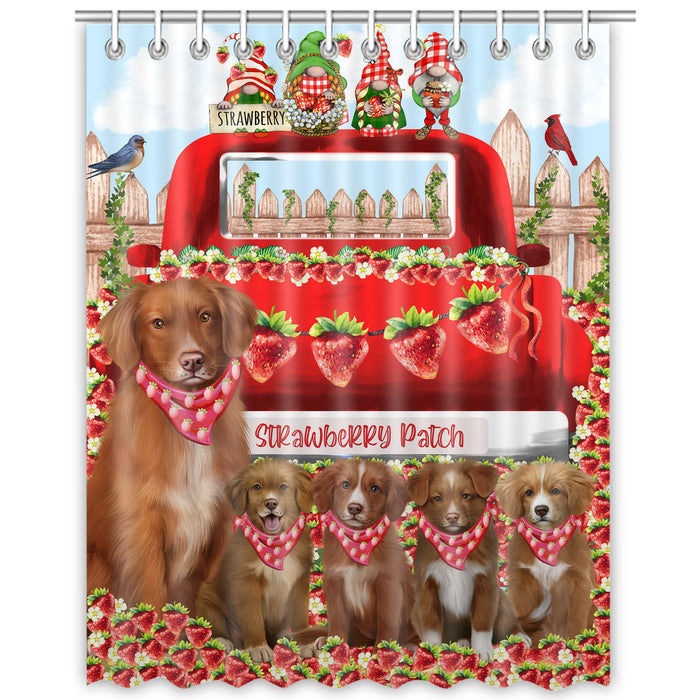 Nova Scotia Duck Tolling Retriever Shower Curtain, Custom Bathtub Curtains with Hooks for Bathroom, Explore a Variety of Designs, Personalized, Gift for Pet and Dog Lovers