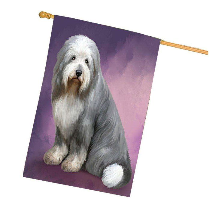 Old English Sheepdog Dog House Flag