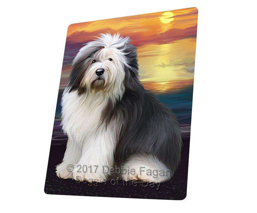 Old English Sheepdog Dog Tempered Cutting Board CB152