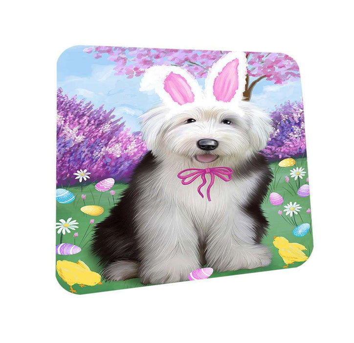 Old English Sheepdog Easter Holiday Coasters Set of 4 CST49152