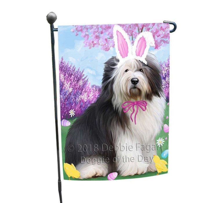 Old English Sheepdog Easter Holiday Garden Flag GFLG49234