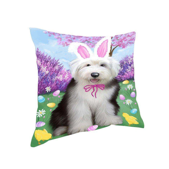 Old English Sheepdog Easter Holiday Pillow PIL53164