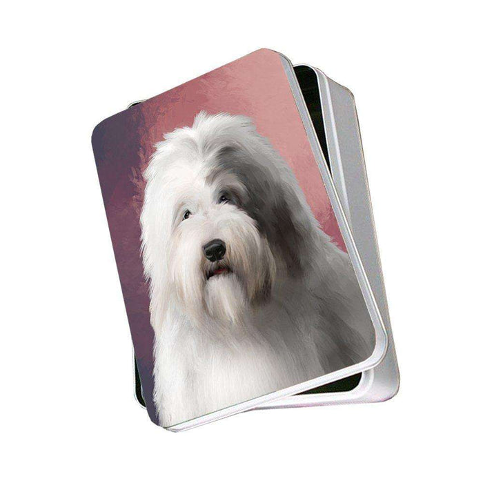 Old English Sheepdog Photo Storage Tin PITN48004