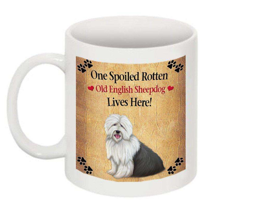 Old English Sheepdog Spoiled Rotten Dog Mug