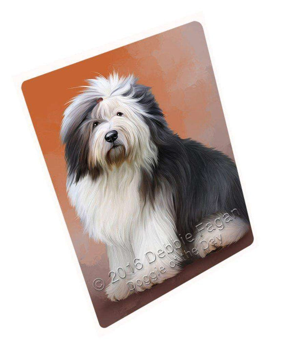 Old English Sheepdogs Dog Tempered Cutting Board