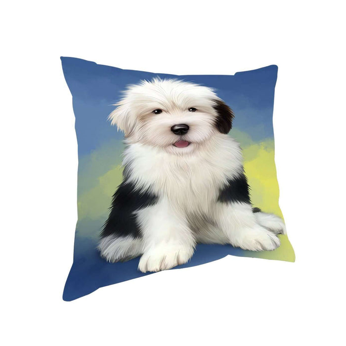 Old English Sheepdogs Dog Throw Pillow D354