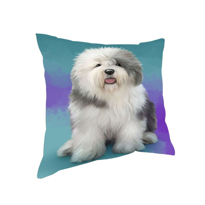 Old English Sheepdogs Dog Throw Pillow D356