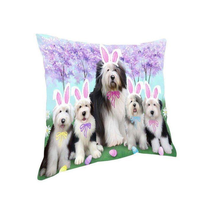Old English Sheepdogs Easter Holiday Pillow PIL53160