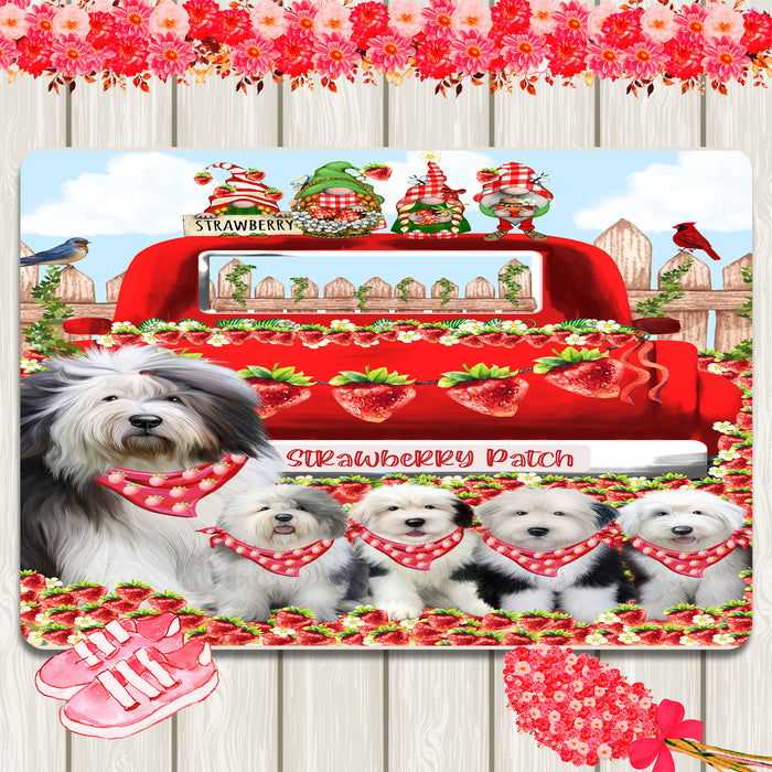 Old English Sheepdog Area Rug and Runner, Explore a Variety of Designs, Personalized, Indoor Floor Carpet Rugs for Home and Living Room, Custom, Dog Gift for Pet Lovers