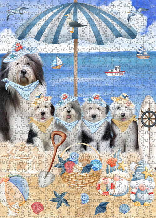 Old English Sheepdog Jigsaw Puzzle for Adult, Interlocking Puzzles Games, Personalized, Explore a Variety of Designs, Custom, Dog Gift for Pet Lovers