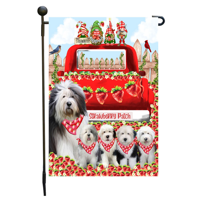 Old English Sheepdogs Garden Flag: Explore a Variety of Custom Designs, Double-Sided, Personalized, Weather Resistant, Garden Outside Yard Decor, Dog Gift for Pet Lovers