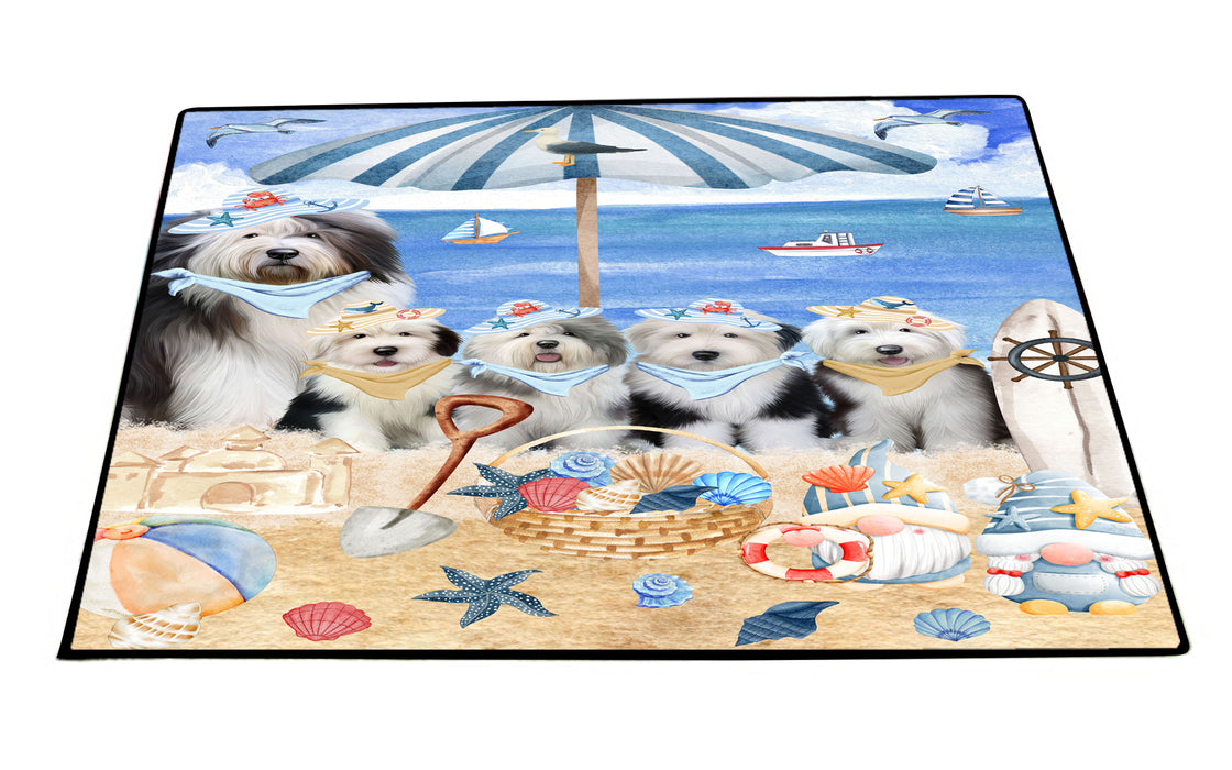 Old English Sheepdog Floor Mat: Explore a Variety of Designs, Anti-Slip Doormat for Indoor and Outdoor Welcome Mats, Personalized, Custom, Pet and Dog Lovers Gift