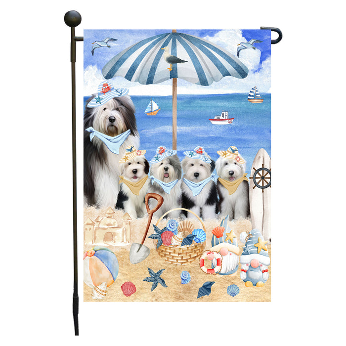 Old English Sheepdogs Garden Flag, Double-Sided Outdoor Yard Garden Decoration, Explore a Variety of Designs, Custom, Weather Resistant, Personalized, Flags for Dog and Pet Lovers