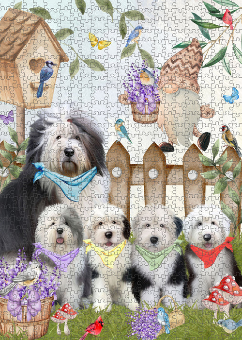 Old English Sheepdog Jigsaw Puzzle for Adult, Interlocking Puzzles Games, Personalized, Explore a Variety of Designs, Custom, Dog Gift for Pet Lovers