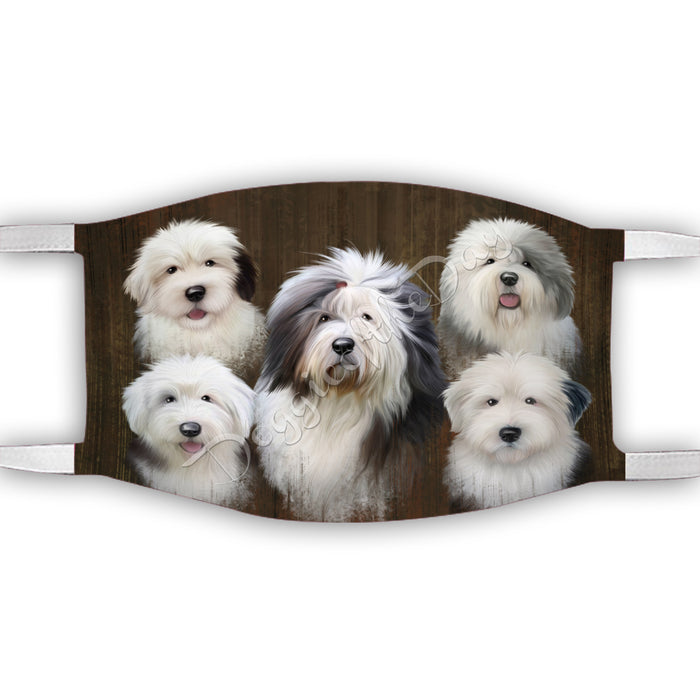 Rustic Old English Sheepdogs Face Mask FM50072