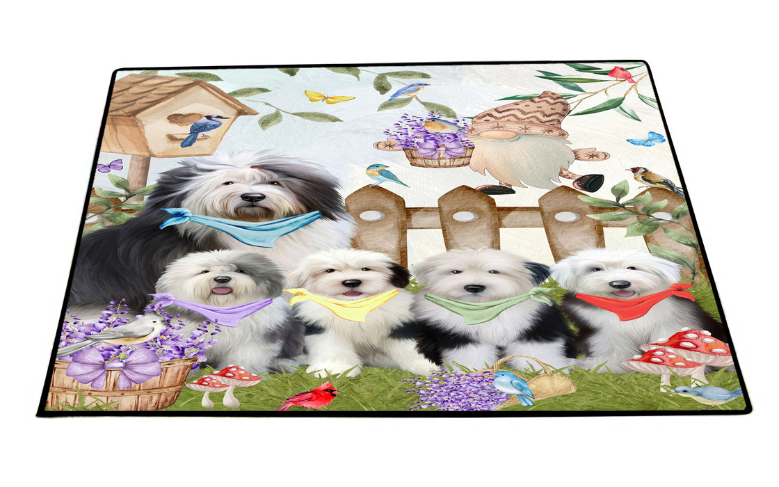 Old English Sheepdog Floor Mat, Anti-Slip Door Mats for Indoor and Outdoor, Custom, Personalized, Explore a Variety of Designs, Pet Gift for Dog Lovers