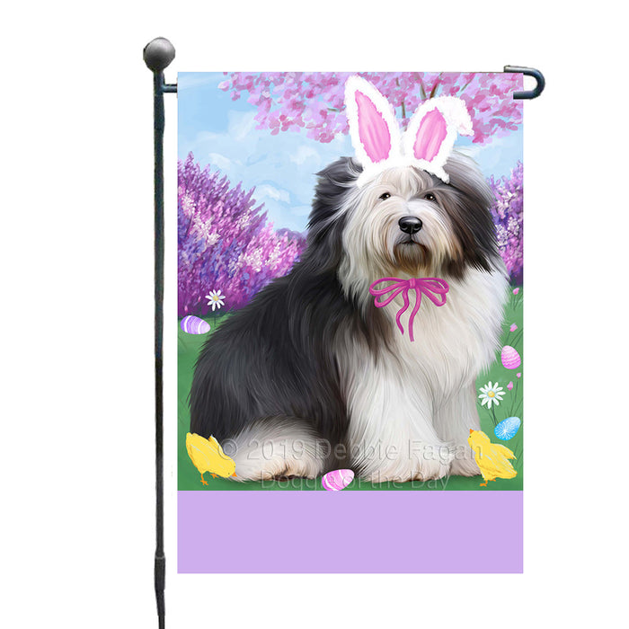 Personalized Easter Holiday Old English Sheepdog Custom Garden Flags GFLG-DOTD-A58930