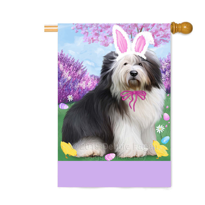 Personalized Easter Holiday Old English Sheepdog Custom House Flag FLG-DOTD-A58986