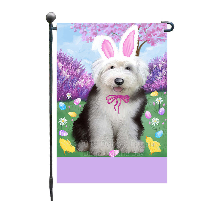 Personalized Easter Holiday Old English Sheepdog Custom Garden Flags GFLG-DOTD-A58932