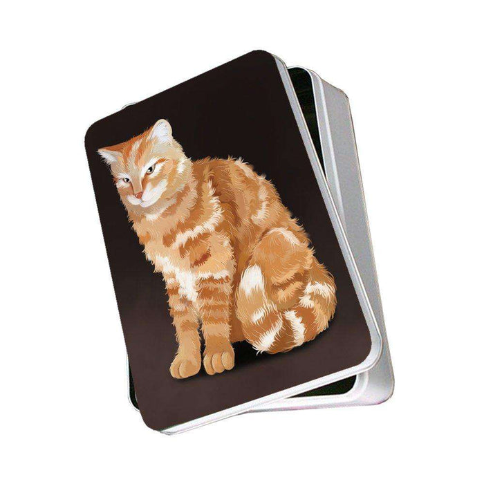 Orange Tabby Cat Photo Storage Tin