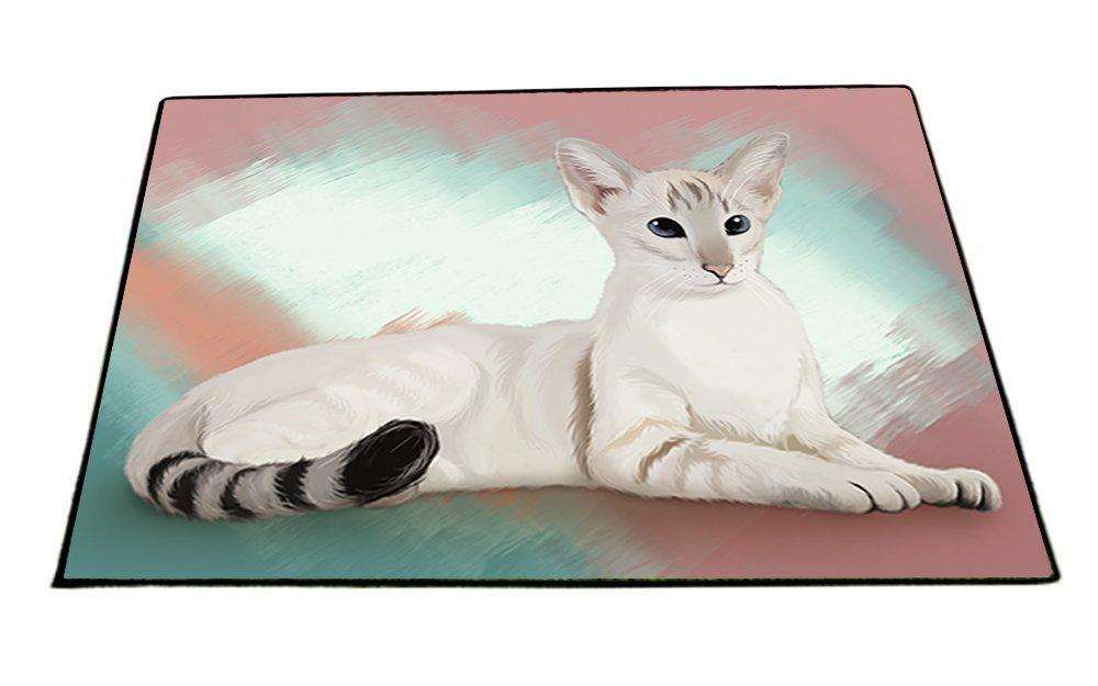Oriental Blue Point Siamese Cat Indoor/Outdoor Floormat
