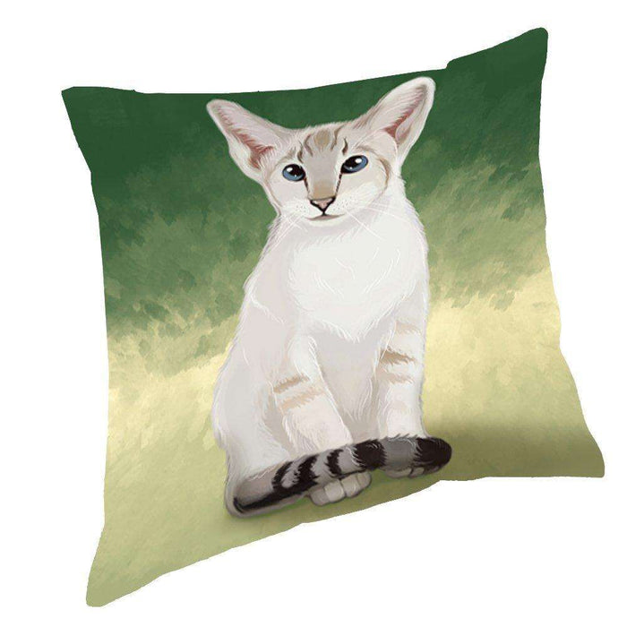 Oriental Blue-Point Siamese Cat Pillow PIL48028