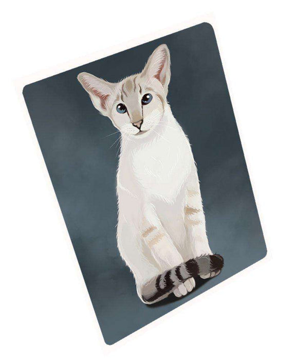 Oriental Blue Point Siamese Cat Tempered Cutting Board