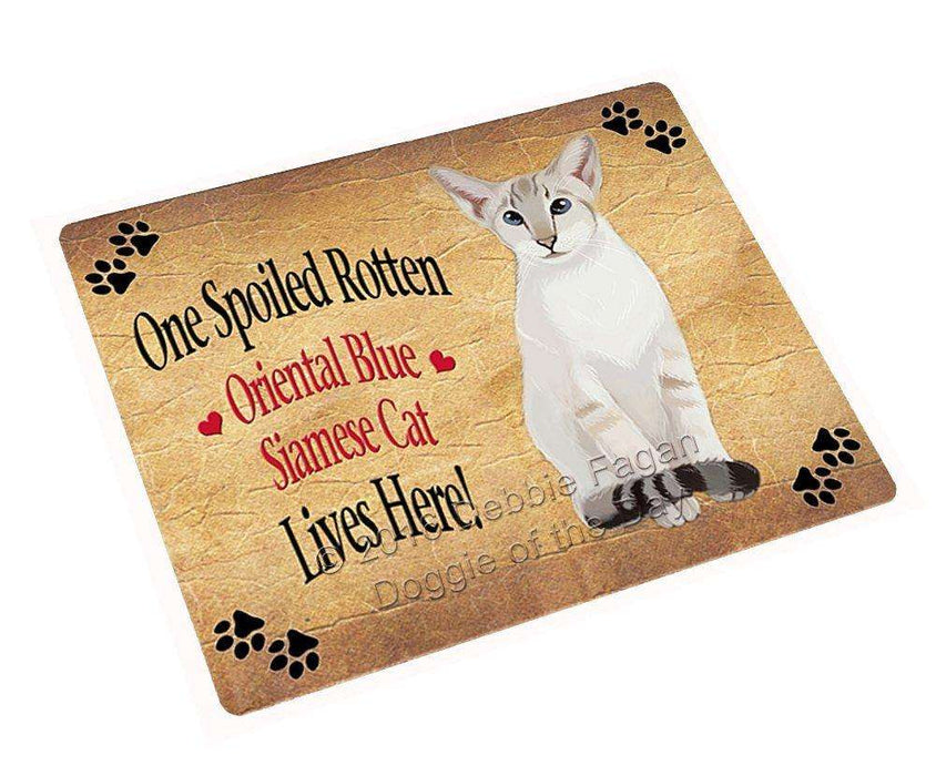 Oriental Blue Point Siamese Spoiled Rotten Cat Refrigerator Magnet
