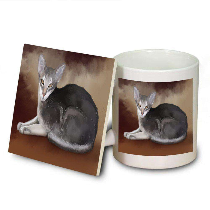 Oriental Siamese Cat Mug and Coaster Set MUC48001