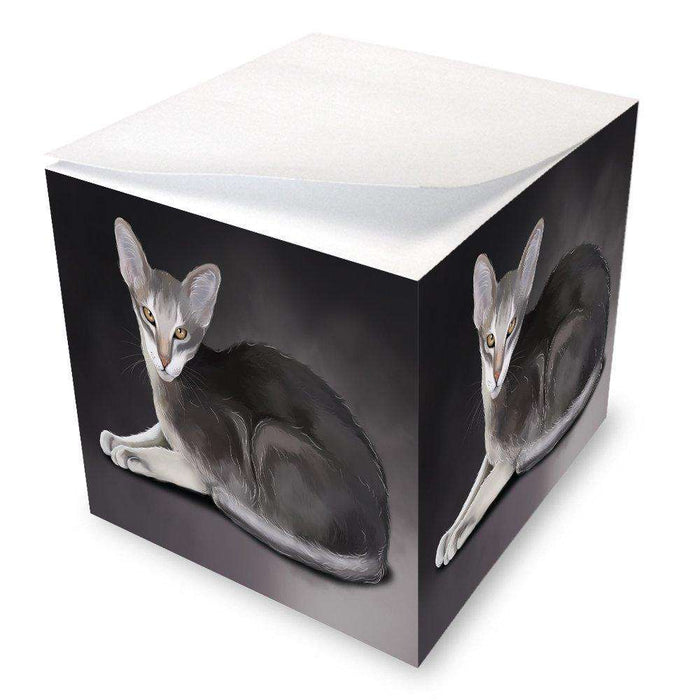 Oriental Siamese Cat Note Cube