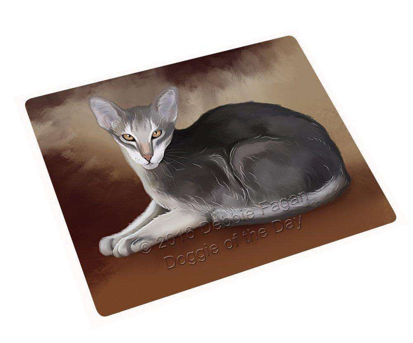 Oriental Siamese Cat Tempered Cutting Board C48003