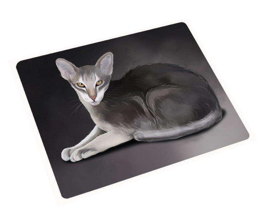 Oriental Siamese Cat Tempered Cutting Board