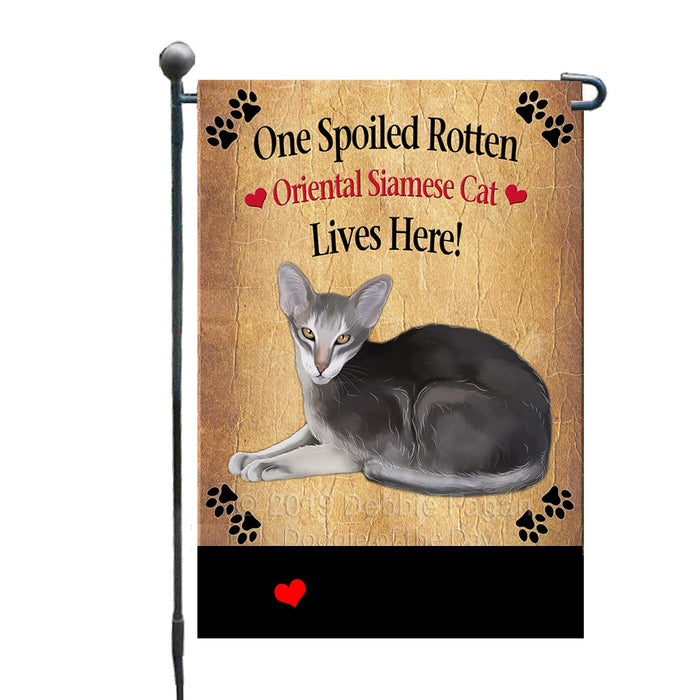 Personalized Spoiled Rotten Oriental Blue-Point Siamese Cat GFLG-DOTD-A63213