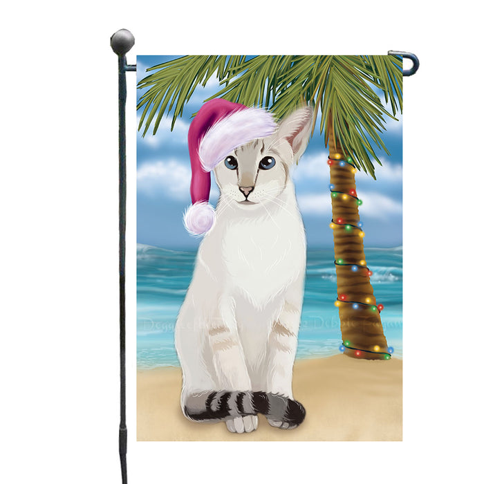 Christmas Summertime Beach Oriental Blue Point Siamese Cat Garden Flags Outdoor Decor for Homes and Gardens Double Sided Garden Yard Spring Decorative Vertical Home Flags Garden Porch Lawn Flag for Decorations GFLG68990