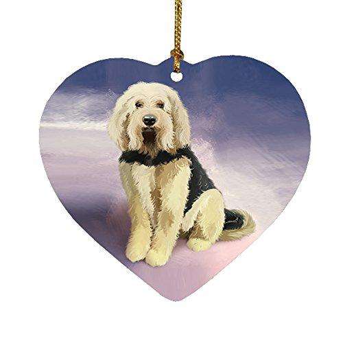 Otterhound Dog Heart Christmas Ornament HPOR48010