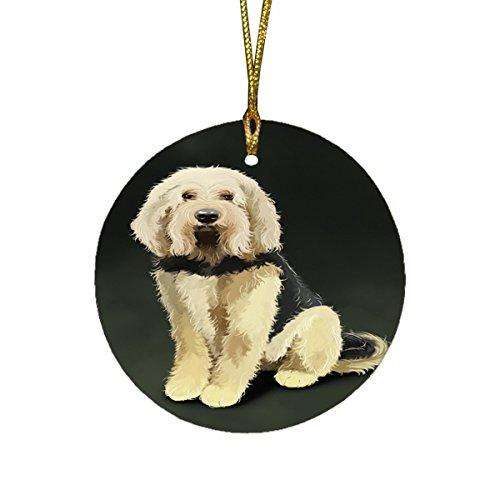 Otterhound Dog Round Christmas Ornament