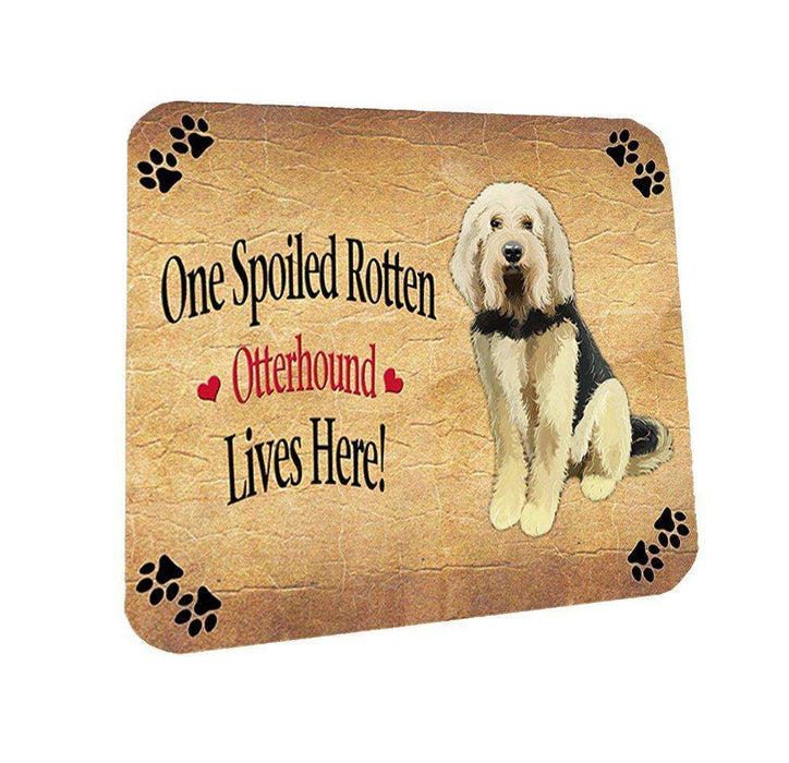 Otterhound Spoiled Rotten Dog Coasters Set of 4