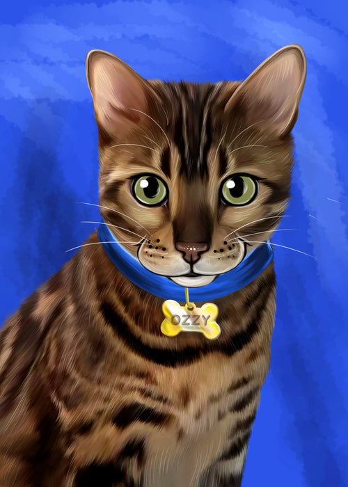 Digital Painting PERSONALIZED PET PORTRAIT! Custom Pet Dog or Cat Art