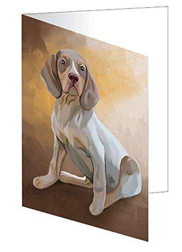 Pachon Navarro Dog Handmade Artwork Assorted Pets Greeting Cards and Note Cards with Envelopes for All Occasions and Holiday Seasons GCD48033