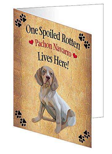 Pachon Navarro Spoiled Rotten Dog Handmade Artwork Assorted Pets Greeting Cards and Note Cards with Envelopes for All Occasions and Holiday Seasons