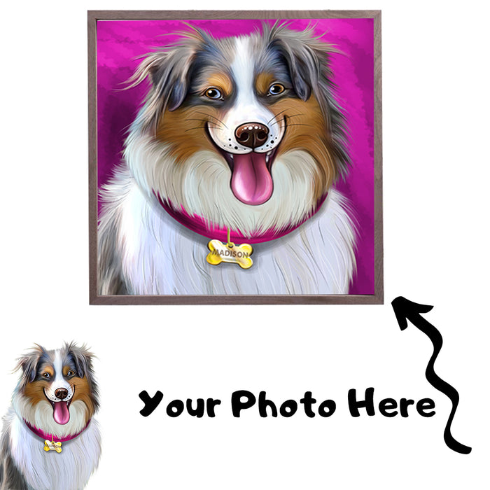 Add Your PERSONALIZED PET Painting Portrait Photo on Pallet