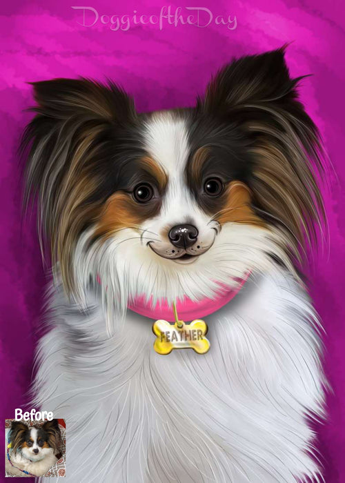 Digital Painting PERSONALIZED Caricature PET PORTRAIT! Custom Pet Dog or Cat Art