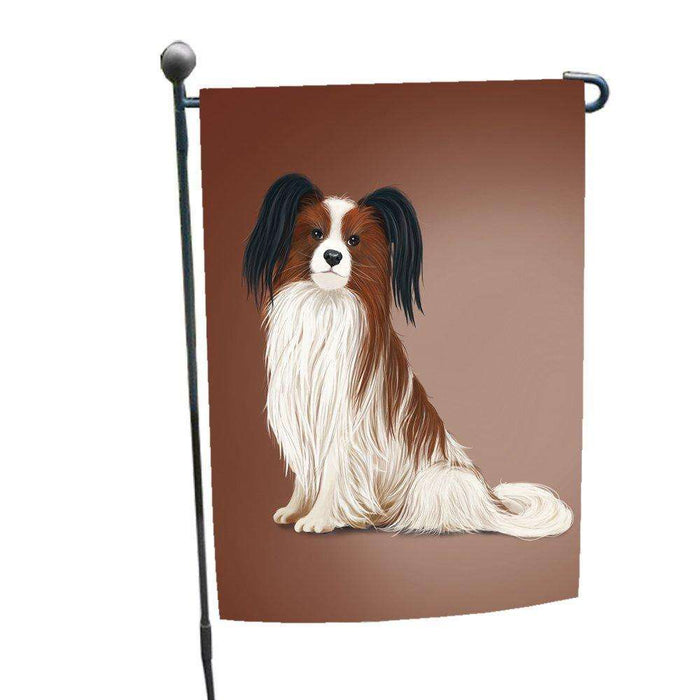 Papillion Dog Garden Flag