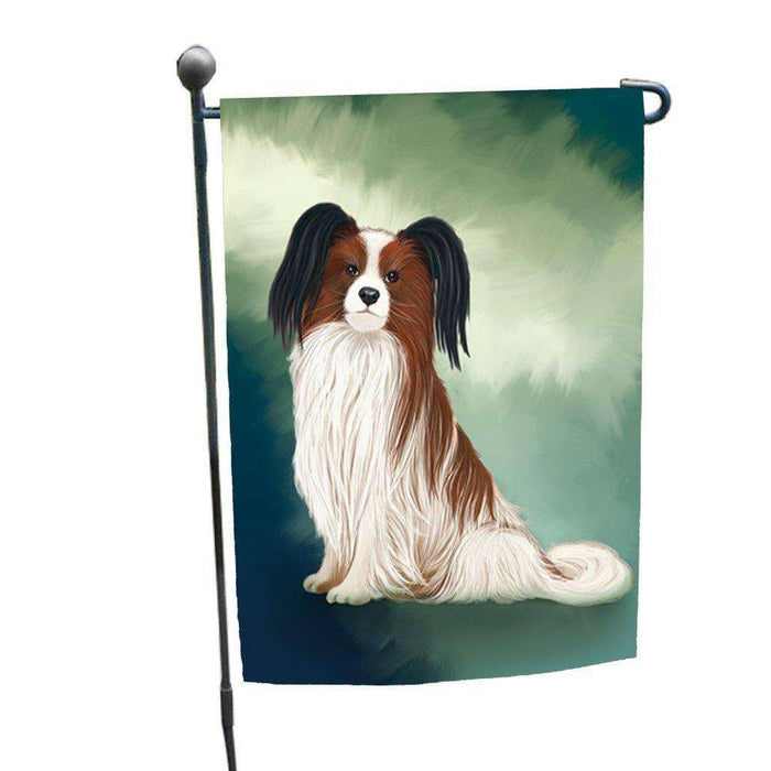 Papillion Dog Garden Flag