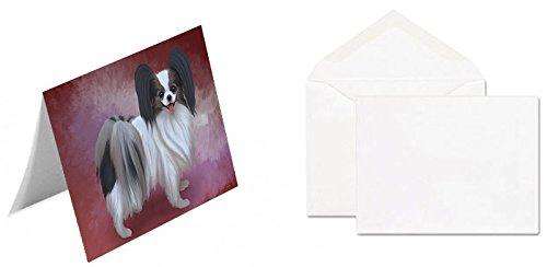 Papillion Dog Handmade Artwork Assorted Pets Greeting Cards and Note Cards with Envelopes for All Occasions and Holiday Seasons GCD48036