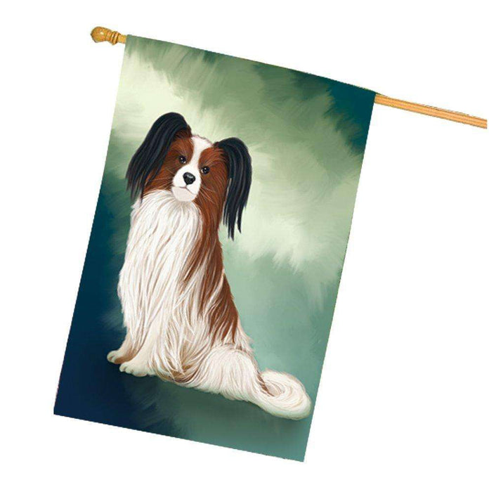 Papillion Dog House Flag FLGA48012