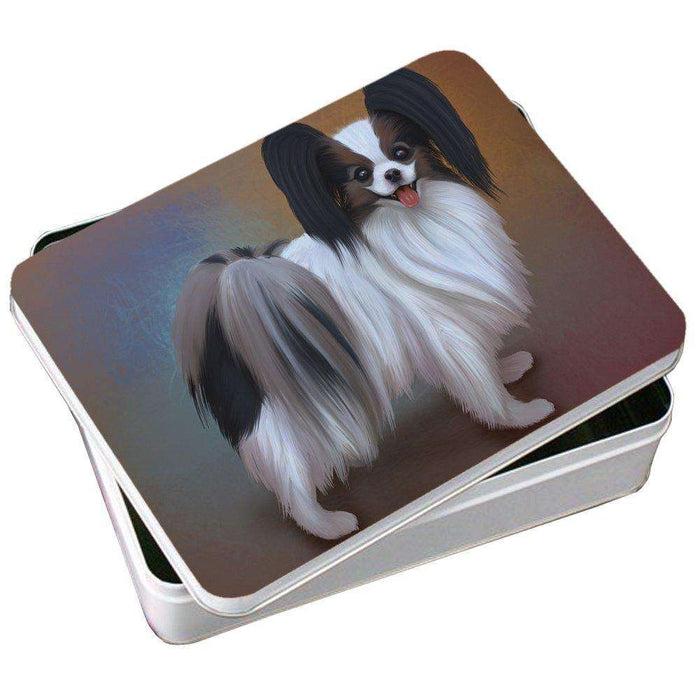 Papillion Dog Photo Tin