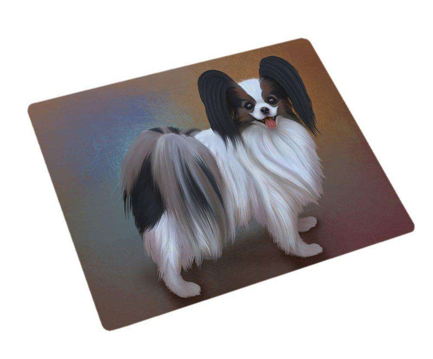 Papillion Dog Tempered Cutting Board