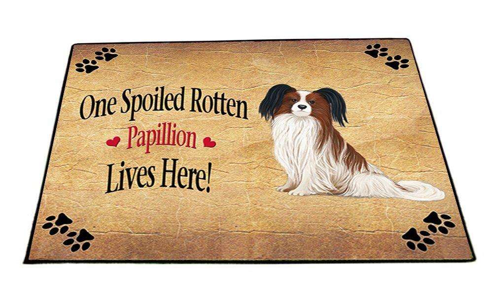 Papillion Spoiled Rotten Dog Indoor/Outdoor Floormat